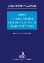 Okładka książki Prawo intertemportalne z perspektywy nauki prawa cywilnego
