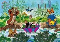 Opakowanie Puzzle 100 XL Krecik - Kąpiel DINO