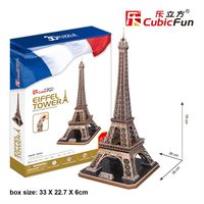 Okładka książki PUZZLE 3D WIEZA EIFFEL TOWER DUZY ZESTAW BPZ-CUBIC FUN