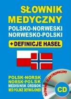Okładka książki Słownik medyczny polsko-norweski + CD