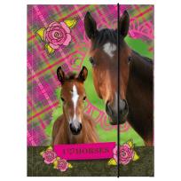 Opakowanie Teczka z gumką A4 Konie DERFORM