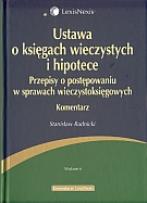 Okładka książki Ustawa o księgach wieczystych i hipotece