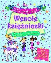Okładka książki Wesołe księżniczki. Zagadki z nalepkami