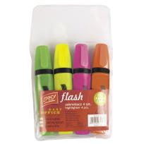 Opakowanie Zakreślacz 4 sztuki Mix Flash