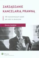 Okładka książki Zarządzanie kancelarią prawną