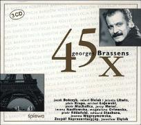 Okładka książki 45 X Georges Brassens
