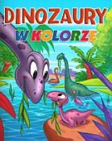 Okładka książki Dinozaury w kolorze. Zeszyt 3