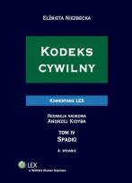 Okładka książki Kodeks cywilny. Komentarz. Spadki. Tom IV