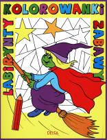 Okładka książki Labirynty kolorowanki zabawy - czarownica DELTA