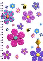 Okładka książki Marzipan. Notatnik A4. Kwiatki