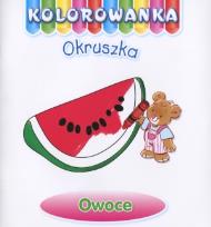 Okładka książki Owoce. Kolorowanka Okruszka