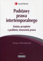 Okładka książki Podstawy prawa intertemporalnego