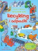 Okładka książki Recykling i odpadki. Książka z okienkami.