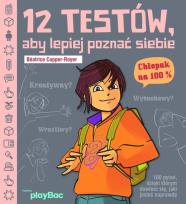 Okładka książki 12 testów, aby lepiej poznać siebie. Chłopak...