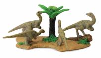 Opakowanie Figurki dinozaurów + drzewo