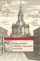 Okładka książki Katalog poloników w Biblioteca Universitaria Alessandrina