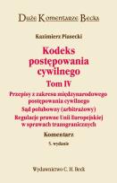 Okładka książki Kodeks postępowania cywilnego tom 4