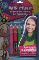 Opakowanie Kreda do włosów kolory standardowe 4 sztuki