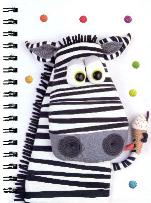 Okładka książki Notatnik A5. Zebra. Marzipan