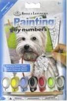 Opakowanie Numerkowe Malowanie Biały terier Mini