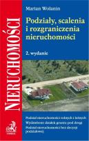 Okładka książki Podziały, scalenia i rozgraniczenia nieruchomości