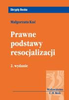 Okładka książki Prawne podstawy resocjalizacji