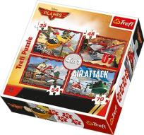 Okładka książki Puzzle 4w1 Samoloty 2 w akcji TREFL