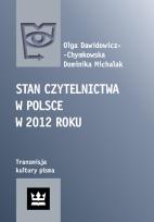 Okładka książki Stan czytelnictwa w Polsce w 2012 roku