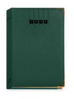 Okładka książki Terminarz 2016 - A5 Lux - złocony zielony