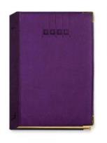 Okładka książki Terminarz 2016 - B6 Lux - złocony fioletowy