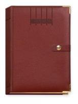 Okładka książki Terminarz 2016 - B6 Lux - złocony z zapinką brąz