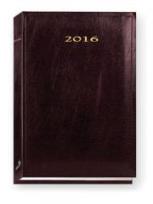 Okładka książki Terminarz 2016 - B6 Marid - bordowy