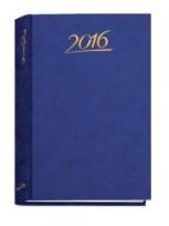 Okładka książki Terminarz 2016 - B6 Standard - granatowy