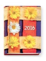 Okładka książki Terminarz 2016 - B7 Kolorowy - kwiaty