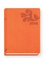 Okładka książki Terminarz 2016 - B7 Print - pomarańczowy