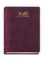 Okładka książki Terminarz 2016 - B7 Standard - bordowy