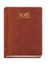 Okładka książki Terminarz 2016 - B7 Standard - brązowy