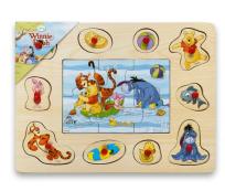 Opakowanie Układanka drewniana z pinezkami Kubuś Puchatek