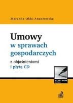 Okładka książki Umowy w sprawach gospodarczych z objaśnieniami CD