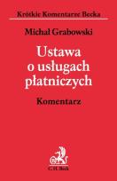 Okładka książki Ustawa o usługach płatniczych Komentarz