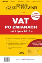 Opakowanie Vat po zmianach od 1 lipca 2015 r.