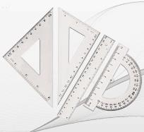 Okładka książki Zestaw geometryczny, linijka 15 cm