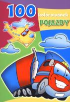 Okładka książki 100 kolorowanek. Pojazdy