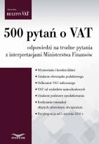 Okładka książki 500 PYTAŃ O VAT