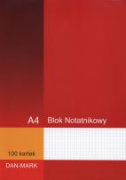Opakowanie Blok notatnikowy A4/100K kratka biały (5szt)