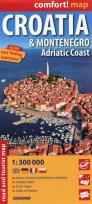 Opakowanie Croatia i Montenegro Adriat Coast mapa samochodowo-turystyczna 1:300 000