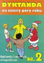 Okładka książki Dyktanda na cztery pory roku SP kl.2