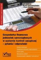 Okładka książki Gospodarka finansowa jednostek samorządowych w systemie kontroli zarządczej