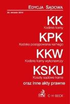 Okładka książki Kodeks karny Kodeks postępowania karnego Kodeks karny wykonawczy Koszty sądowe karne