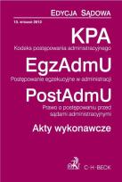 Opakowanie Kodeks postępowania administracyjnego Postępowanie egzekucyjne w administracji Prawo o postępowaniu przed sądami administracyjnymi Akty wykonawcze
